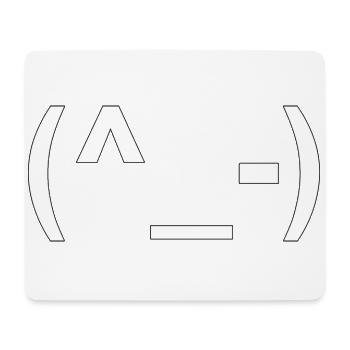 ASCII Wink, ASCII Art - Mousepad (Querformat) - Weiß - Vorne
