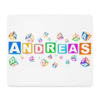 ANDREAS colourful cubes - Mousepad (Querformat) - Weiß - Vorne