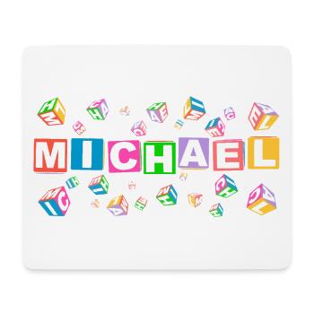 MICHAEL colourful cubes - Mousepad (Querformat) - Weiß - Vorne