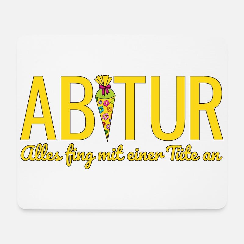 Abitur 2026 Alles fing mit einer Tüte an Abi 2026 - Mousepad (Querformat) - Weiß