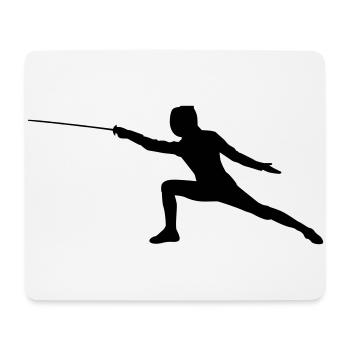 Fencer Design Gift - Mouse Pad (horizontal) - white - Front