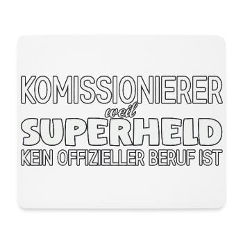 Komissionierer Superheld - Mousepad (Querformat) - Weiß - Vorne