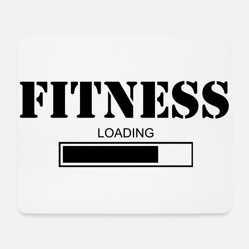 Fitness loading Outdoor Sport Gym - Mousepad (Querformat) - Weiß