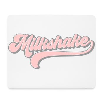 Milkshake | Farben änderbar - Mousepad (Querformat) - Weiß - Vorne