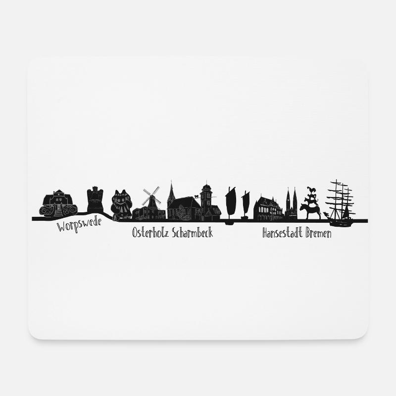 BREMEN OHZ WORPSWEDE - Mousepad (Querformat) - Weiß