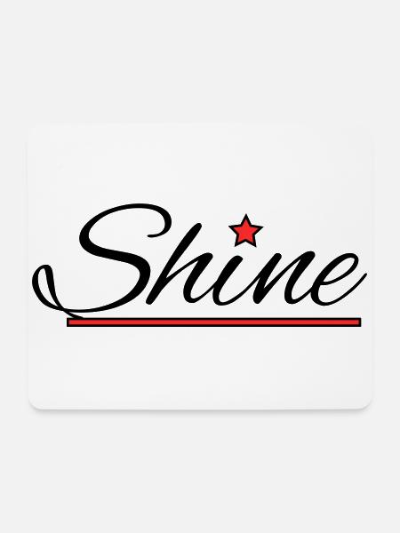 Shine - Mousepad (Querformat) - Weiß