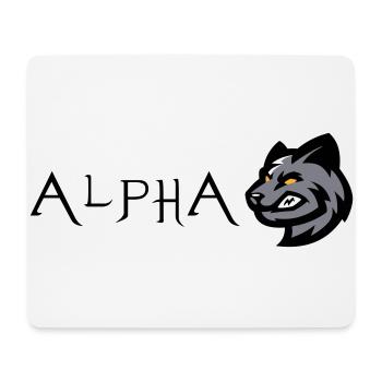 Wolf Wolf Alpha - Mouse Pad (horizontal) - white - Front