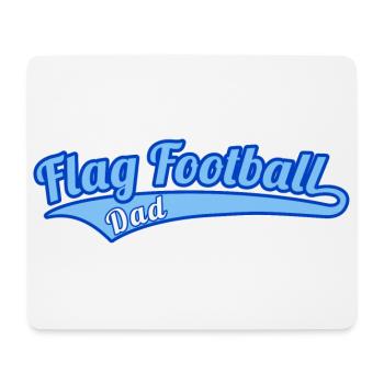 Flag Football Dad - Vater - Mouse Pad (horizontal) - white - Front