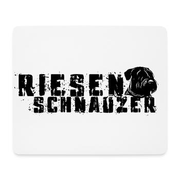 Riesenschnauzer/ Schnauzer Hunde Design Geschenk - Mousepad (Querformat) - Weiß - Vorne