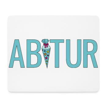 Abitur Schultüte Gymnasium Tüte Zuckertüte Abi - Mousepad (Querformat) - Weiß - Vorne