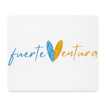 fuerteVentura Surfboard Design (Zweifarbig) - Mousepad (Querformat) - Weiß - Vorne