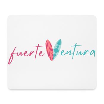 fuerteVentura Surfboard Design (Zweifarbig) - Mousepad (Querformat) - Weiß - Vorne