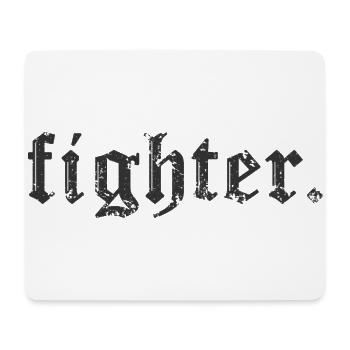 FischerS fighter. grau mit Muster - Mousepad (Querformat) - Weiß - Vorne