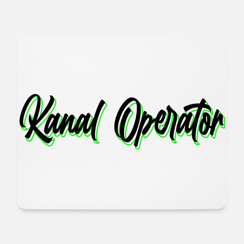 kanaloperator1 - Mousepad (Querformat) - Weiß
