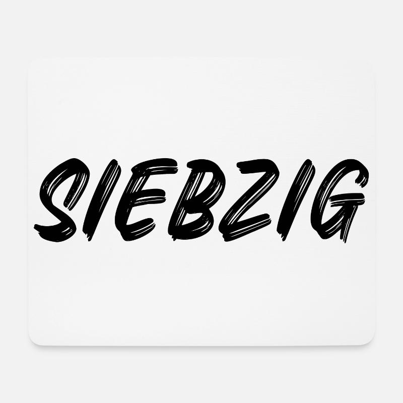 70 - Siebzig - 70. Geburtstag - Mousepad (Querformat) - Weiß