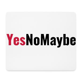 Yes No Maybe Engagement Love Gift - Mouse Pad (horizontal) - white - Front