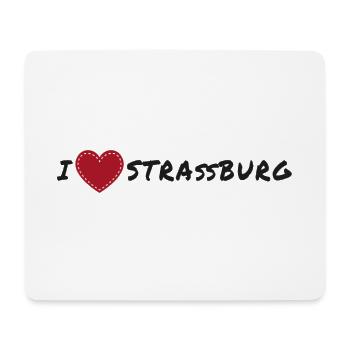 i love Strasbourg | I love Strasbourg - Mouse Pad (horizontal) - white - Front