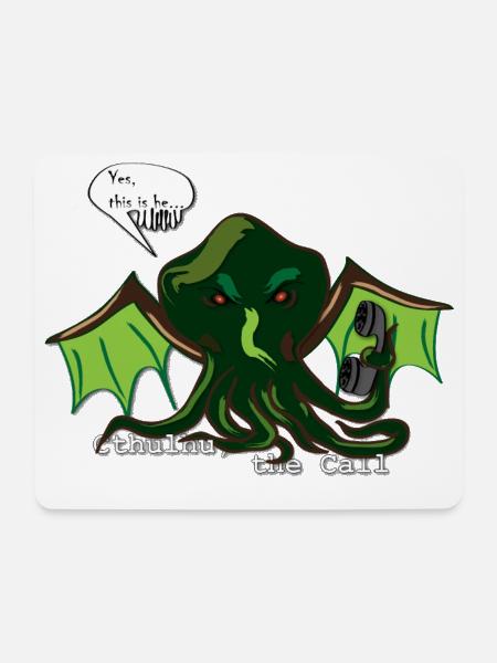 The Call of Cthulhu - Mousepad (Querformat) - Weiß