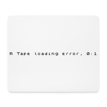 R Tape Loading Error - ZX Spectrum Error Message - Mouse Pad (horizontal) - white - Front