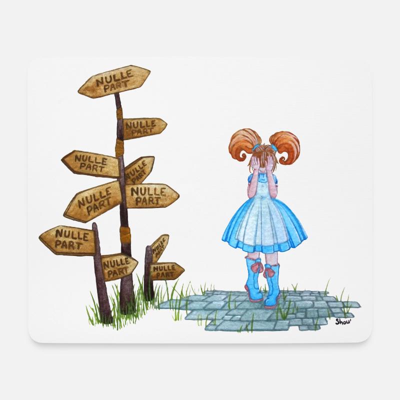 Nowhere - Mouse Pad (horizontal) - white