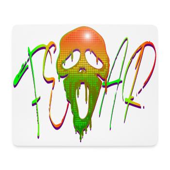 Scary Halloween Mask - 1 - Mouse Pad (horizontal) - white - Front
