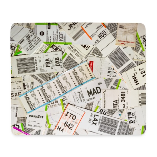 Etichette per bagagli - Tappetino per mouse (orizzontale)