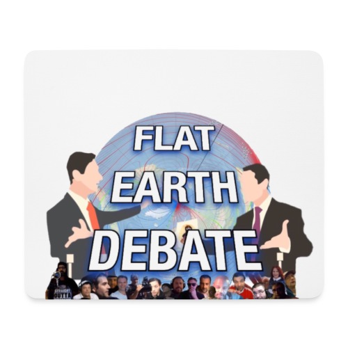Flat Earth Debate Transparent - Mouse Pad (horizontal)