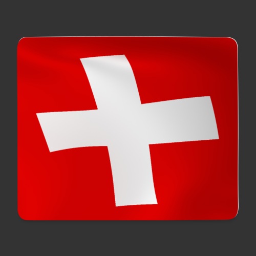Flaga szwajcarskiej flagi narodowej - Podkładka pod myszkę (orientacja pozioma)