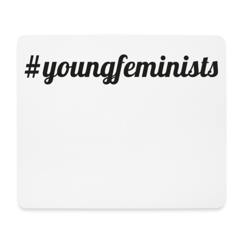 Young Feminists Schwarz - Mousepad (Querformat)