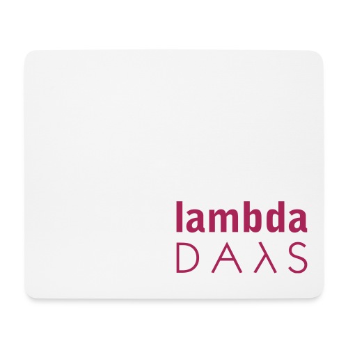 Lambda Days - pink logo - Podkładka pod myszkę (pozioma)