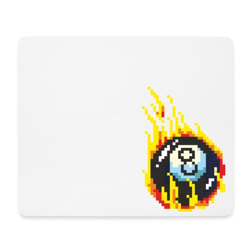 Pixelart No. 2 (Burning 8-Ball) - Farbe/colour - Mousepad (Querformat)