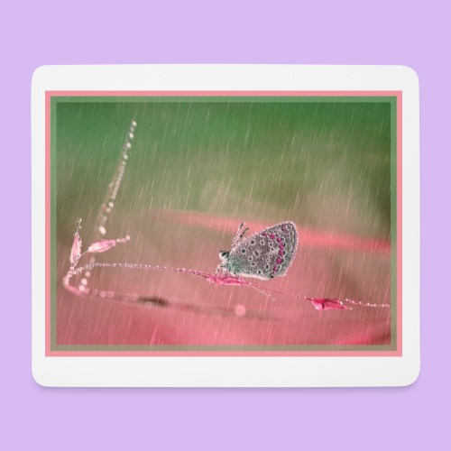 Farfalla nella pioggia leggera - Tappetino per mouse (orizzontale)