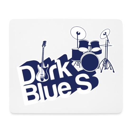 Dark Blue S logo - Mouse Pad (horizontal)
