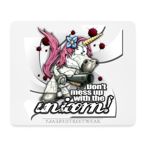 Don't mess up with the unicorn - Mousepad (Querformat)