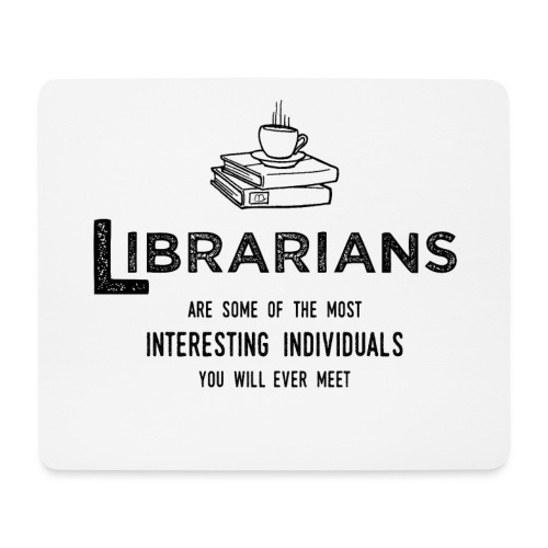 0335 Librarian Cool story Funny Funny - Mouse Pad (horizontal)