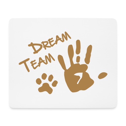 Vorschau: Dream Team Hand Hundpfote - Mousepad (Querformat)