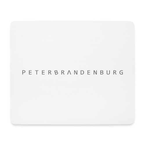 Schriftzug Peter Brandenburg ohne Hintergrund - Mousepad (Querformat)