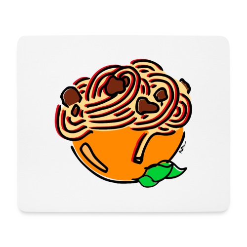 Bol de Spaghetti - Tapis de souris (format paysage)