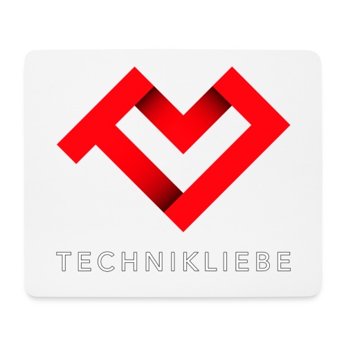Technikliebe-Logo (groß) mit Schrift - Mousepad (Querformat)