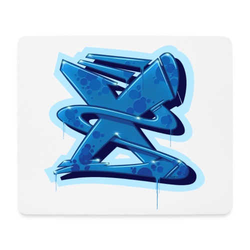 X Graffiti Style Initial - Mousepad (bredformat)