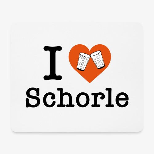 I love Schorle – Dubbeglas - Mousepad (Querformat)