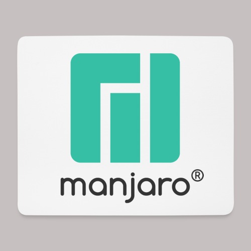Manjaro logo and lettering - Mouse Pad (horizontal)
