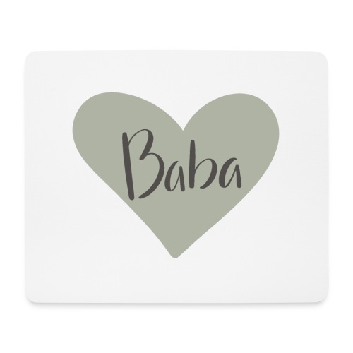 Baba - hjärta - Musmatta (liggande format)