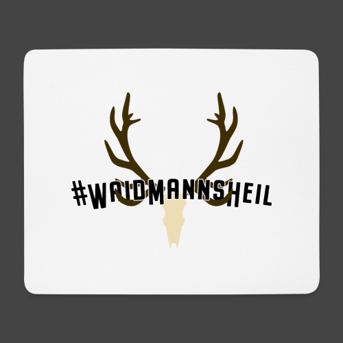 „#Waidmannsheil“-Shirt für Jäger/innen - Mousepad (Querformat)