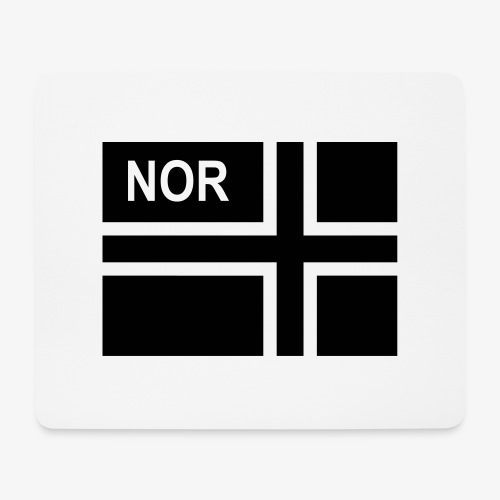 Norsk taktisk flagga Norge - NOR (höger) - Musmatta (liggande format)