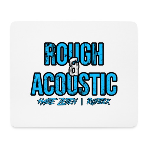 Rough & Acoustic Logo - Mousepad (Querformat)