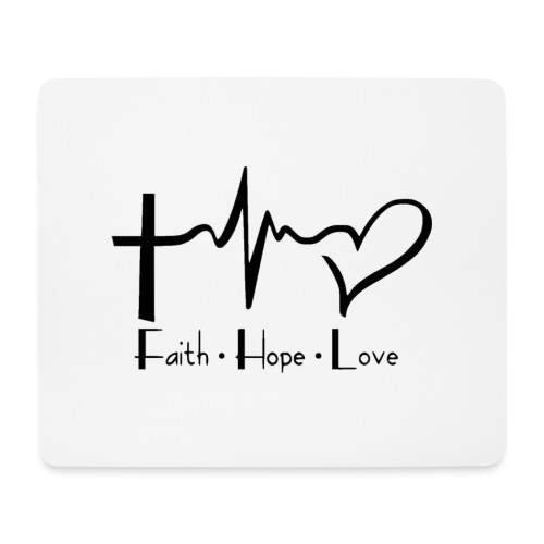 faith hope love - Tapis de souris (format paysage)