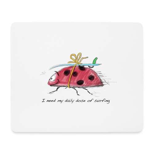 A crawling animal wants to surf - Mouse Pad (horizontal)