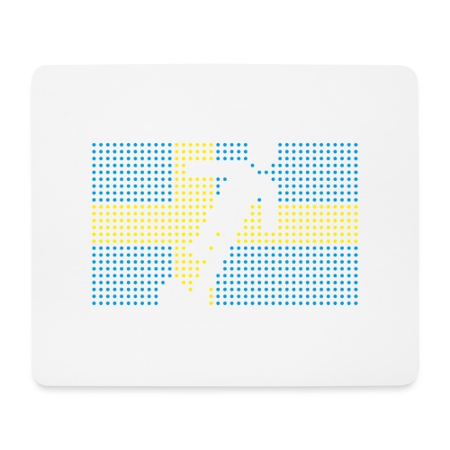 Sverige fotboll flagga - Musmatta (liggande format)