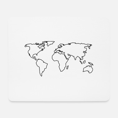 World map - travel - geography' Mouse Pad | Spreadshirt